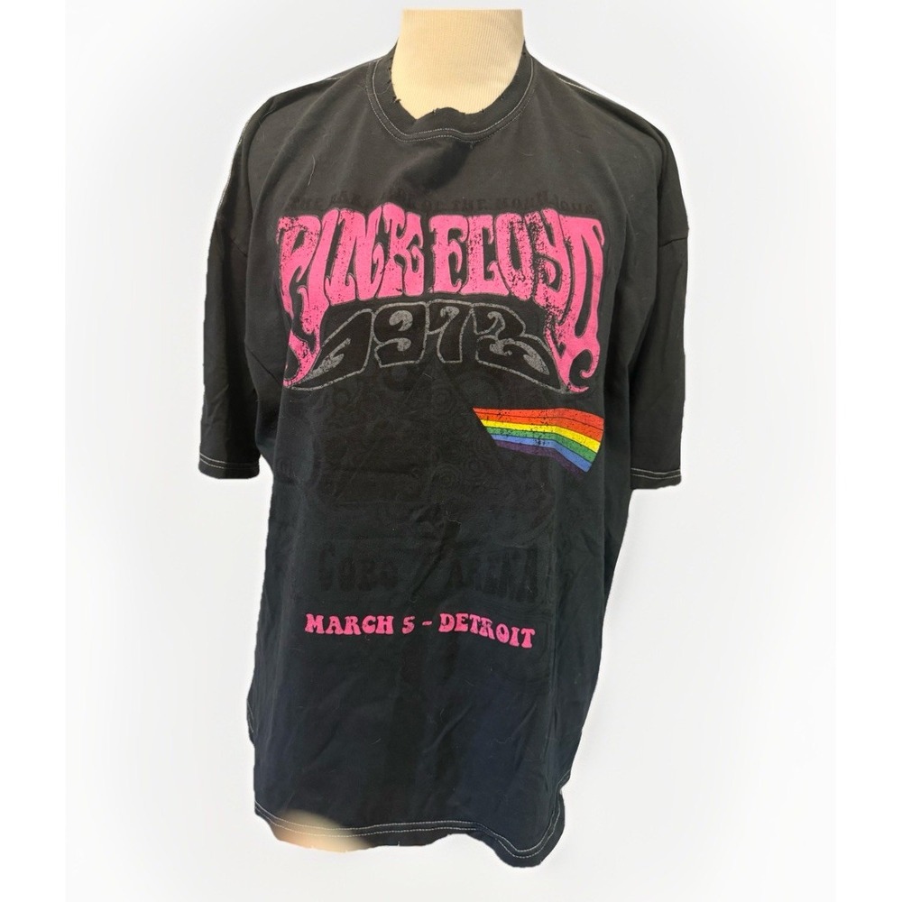 Pink Floyd Dark Side Of The Moon‎ 1973 XL T-Shirt Cobo Arena, Detroit MI